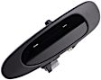 81965 Front, Passenger Side Smooth Black Exterior Door Handle, Without Key Hole, Coupe, Help Series