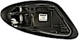 81966 Front Or Rear, Passenger Side Smooth Black Interior Door Handle, With Door Lock Button, Help Series