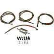 819-820 Fuel Line, 11 mm OD, 13.5 mm OD Silver, Stainless Steel, OE Solutions Series