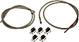 2004 Cadillac Escalade ESV - Fuel Line, 0.31 in. ID; 0.49 in. OD, Braided Steel Line, With Cylinder Deactivation, With Q-Type Quick Connect And Female End On Feed Side, Silver, Plastic
