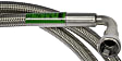 2004 Cadillac Escalade ESV - Fuel Line, 0.31 in. ID; 0.49 in. OD, Braided Steel Line, With Cylinder Deactivation, With Q-Type Quick Connect And Female End On Feed Side, Silver, Plastic