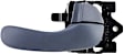 81982 Front Or Rear, Passenger Side Smooth blue Interior Door Handle, With Door Lock Button, Help Series