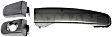 82012 Front or Rear, Driver or Passenger Side Satin Chrome Exterior Door Handle, Without Key Hole, Help Series