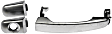 82012 Front or Rear, Driver or Passenger Side Satin Chrome Exterior Door Handle, Without Key Hole, Help Series