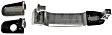 82012 Front or Rear, Driver or Passenger Side Satin Chrome Exterior Door Handle, Without Key Hole, Help Series