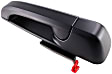 82059 Smooth Black Exterior Door Handle, Without Key Hole, Help Series