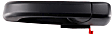 82059 Smooth Black Exterior Door Handle, Without Key Hole, Help Series