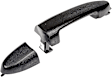 82068 Front, Passenger Side, or Rear Driver or Passenger Side Textured Black Exterior Door Handle, Without Key Hole, Help Series