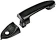 82069 Front, Driver Side Textured Black Exterior Door Handle, With Key Hole, Help Series
