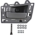 82143 Rear, Driver Side Textured Gray Interior Door Handle, Help Series