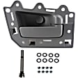 82144 Rear, Passenger Side Gray Interior Door Handle, With Door Lock Button, Help Series
