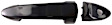 82181 Front, Driver or Passenger Side Smooth Black Exterior Door Handle, With Key Hole, Help Series