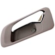 82208 Front, Driver Side Gray bezel with chrome lever Interior Door Handle, Help Series