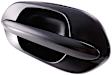 82252 Driver Side Smooth Black Exterior Door Handle, Without Key Hole, Help Series