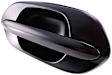 82253 Passenger Side Smooth Black Exterior Door Handle, Without Key Hole, Help Series