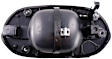 82253 Passenger Side Smooth Black Exterior Door Handle, Without Key Hole, Help Series