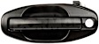 82256 Front, Driver Side Smooth Black Exterior Door Handle, With Key Hole, Help Series