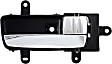 82337 Front Or Rear, Passenger Side Chrome Lever with Black Bezel Interior Door Handle, With Door Lock Button, Help Series