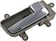 82341 Front Or Rear, Passenger Side Gray bezel with chrome lever Interior Door Handle, With Door Lock Button, Help Series