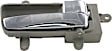 82341 Front Or Rear, Passenger Side Gray bezel with chrome lever Interior Door Handle, With Door Lock Button, Help Series
