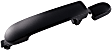 82362 Rear, Driver Side Smooth Black Exterior Door Handle, Without Key Hole, Help Series