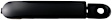 82363CD Front, Driver Side Black Exterior Door Handle, With Key Hole, Help Series