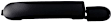 82364 Front Or Rear, Passenger Side Smooth Black Exterior Door Handle, Without Key Hole, Help Series