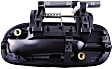 82366 Rear, Passenger Side Smooth Black Exterior Door Handle, Without Key Hole, Help Series
