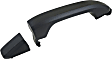 82395 Rear, Driver or Passenger Side Textured Black Exterior Door Handle, Without Key Hole, Help Series