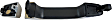 82396 Front, Passenger Side Chrome Exterior Door Handle, Without Key Hole, Help Series