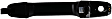 82397 Front, Driver Side Chrome Exterior Door Handle, Without Key Hole, Help Series