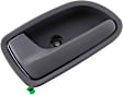 82414 Front, Driver Side Smooth Gray Interior Door Handle, Without Door Lock Button, Help Series