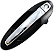 82421 Front, Passenger Side Black Exterior Door Handle, With Key Hole, Help Series