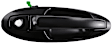 82423 Front, Passenger Side Smooth Black Exterior Door Handle, With Key Hole, Help Series