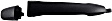 82461 Rear, Passenger Side Smooth Black Exterior Door Handle, Without Key Hole, Help Series