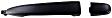 82495 Rear, Driver or Passenger Side Smooth Black Exterior Door Handle, Without Key Hole, Help Series