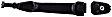 82495 Rear, Driver or Passenger Side Smooth Black Exterior Door Handle, Without Key Hole, Help Series