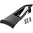 82522 Front, Passenger Side Chrome Lever with Black Bezel Interior Door Handle, Help Series