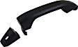 82537 Front, Driver Side Black Exterior Door Handle, Without Key Hole, Help Series