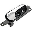 82556 Front Or Rear, Passenger Side Chrome Lever with Black Bezel Interior Door Handle, Help Series