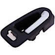 82654 Front, Passenger Side Chrome Lever with Black Bezel Interior Door Handle, Help Series