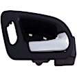 82654 Front, Passenger Side Chrome Lever with Black Bezel Interior Door Handle, Help Series