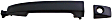 82666 Front, Driver Side Textured Black Exterior Door Handle, Without Key Hole, Help Series