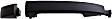 82668 Rear, Driver or Passenger Side Textured Black Exterior Door Handle, Without Key Hole, Help Series