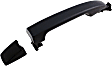 82668 Rear, Driver or Passenger Side Textured Black Exterior Door Handle, Without Key Hole, Help Series