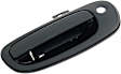 82671 Front, Driver Side Smooth Black Exterior Door Handle, Without Key Hole, Help Series