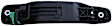 82704 Front, Passenger Side Smooth Black Exterior Door Handle, Without Key Hole, Help Series
