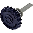 82746 Help Series Power Steering Reservoir Cap - Black and Gray, Plastic, Direct Fit, Sold individually