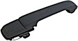 82966 Rear, Driver or Passenger Side Textured Black Exterior Door Handle, Without Key Hole, Help Series