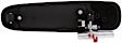 83216 Help Series Tailgate Handle, Textured Black Plastic
